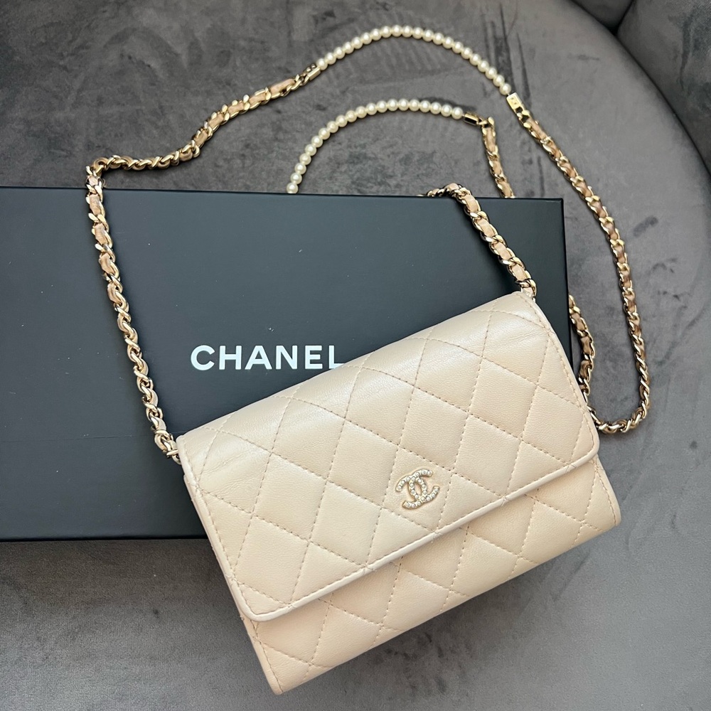 reserved-Chanel Iridescent Pearl WOC Bag - Picture 6 of 17